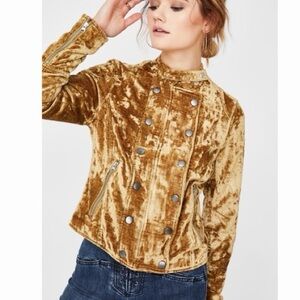 FREE PEOPLE / WE THE FREE — Free People Dusk Til Dawn Golden Brown Jacket / LG